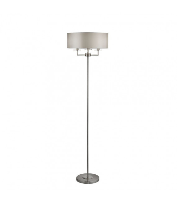 Lampada da terra Knightsbridge Acciaio dolce Argento satinato 3 lampadine 156cm