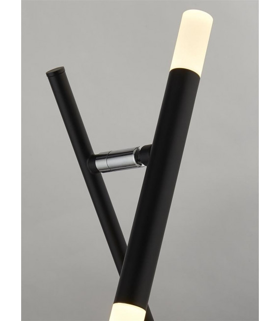 Varitas Lámpara LED integrada Acrílico, acero dulce Cromo, negro mate, esmerilado 1 bombilla 48,5 cm