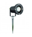 Garden stake Outdoor Aluminum Black 1 bulb 34cm