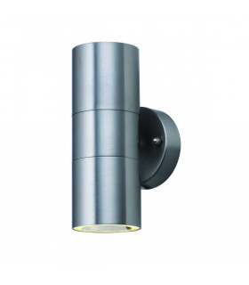 Applique de jardin Led Outdoor Verre Aluminium 2 ampoules 16cm