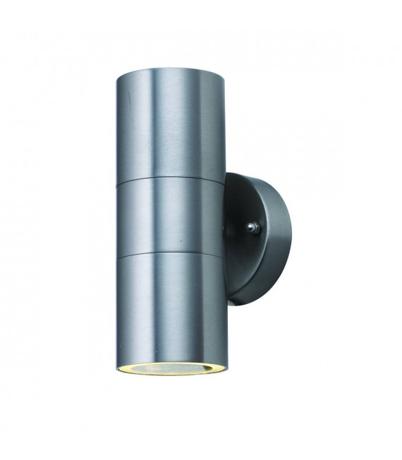 Applique de jardin Led Outdoor Verre Aluminium 2 ampoules 16cm