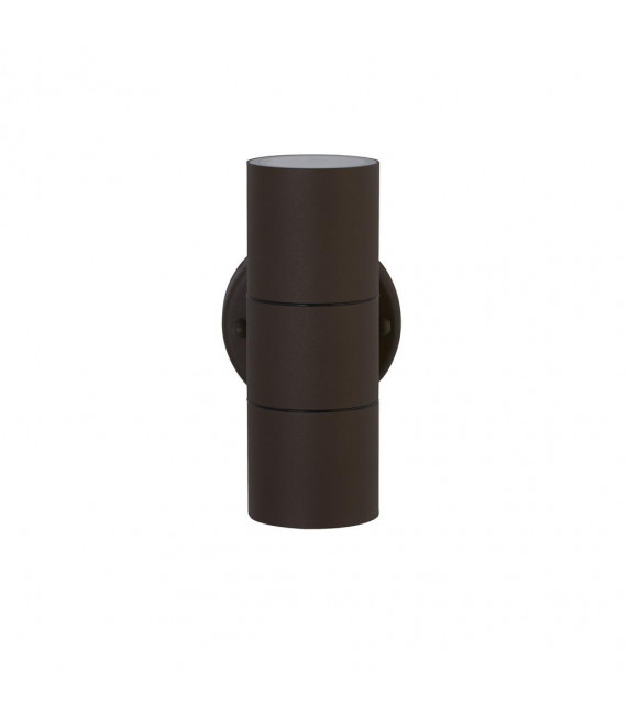 Applique de jardin Metro Verre,acier inoxydable Brun rouille 2 ampoules 16cm