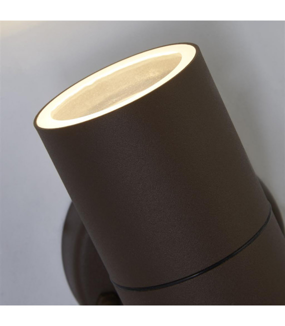 Metro Gartenleuchte Glas, Edelstahl Rostbraun 2 flammig 16cm
