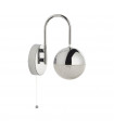 Applique murale Marbles Acier doux Chrome 1 ampoule 20cm