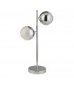 Marbles globe table lamp Mild steel Chrome 2 bulbs 45cm