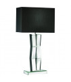 Mirror table lamp Black glass, mirror 1 bulb 60cm