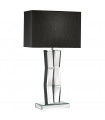 Mirror table lamp Black glass, mirror 1 bulb 60cm
