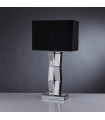 Mirror table lamp Black glass, mirror 1 bulb 60cm