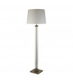 Floor lamp Pedestal Glass, plastic, fabric, mild steel Antique copper, cream, Transparent 1 bulb 156cm