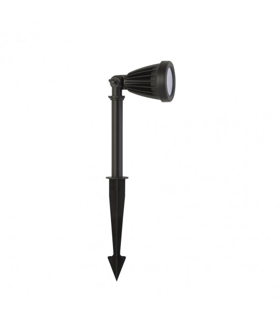 Paletto da giardino Spikey Vetro, plastica, metallo Fusione di alluminio bianco, nero, trasparente 25 Cm