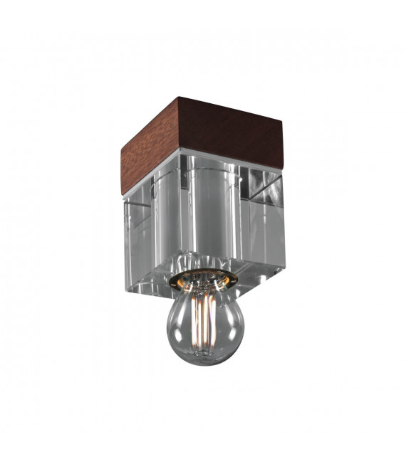 Riviera ceiling light 1 bulb Mahogany