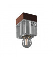 Plafonnier Riviera 1 ampoule Acajou