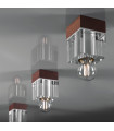 Plafonnier Riviera 1 ampoule Acajou