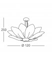 Ceiling lamp Fiore 226 Cm