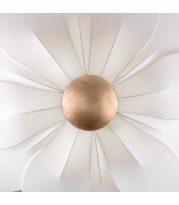 Fiore wall light 6 bulbs 24 carat gold
