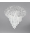 Design ceiling light cast iron silver leaf 1 bulb 43cm