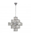 Suspension Glacier Acier doux Chrome 7 ampoules 56cm
