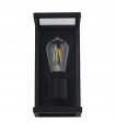 Lanterne de jardin Bakerloo 1 ampoule Verre,moulage Aluminium en métal Noir,Transparent
