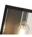 Lanterne de jardin Bakerloo 1 ampoule Verre,moulage Aluminium en métal Noir,Transparent