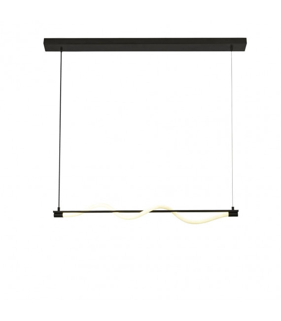Plafón LED integrado Snake Silicona, acero dulce blanco, negro mate 11 Cm