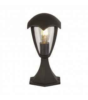 Lanterne de jardin Bluebel 1 ampoule Plastique,moulage Aluminium en métal Gris,Transparent