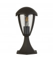 Bluebel 1-Light Garden Lantern Plastic, Aluminum Metal Casting Grey, Clear