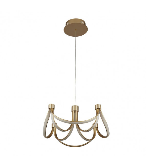 Plafón LED integrado Signature Aluminio, acero dulce Oro blanco 1 bombilla 24cm