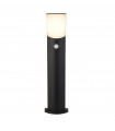 Copenhagen garden bollard Plastic, Aluminum metal casting Black, opal white
