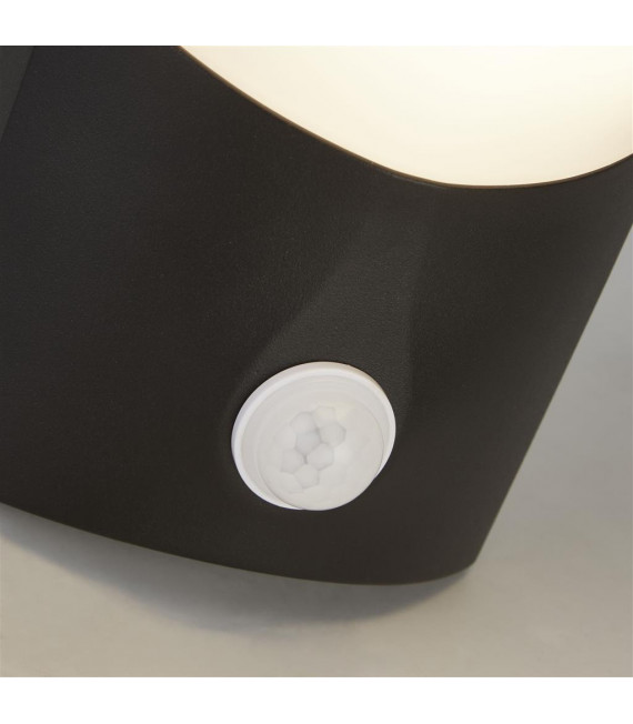 Applique moderne Copenhagen Plastique,moulage Aluminium en métal Noir, blanc opale