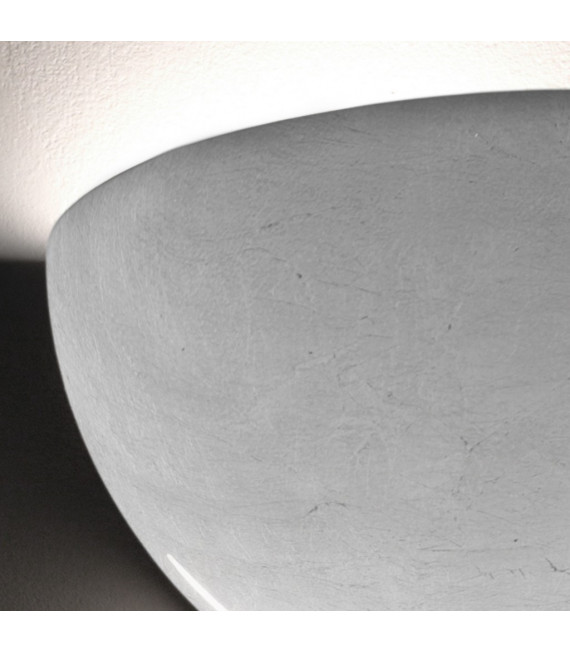 Wall light Bisquitte Silver leaf 1 bulb 11cm