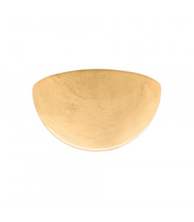 Applique murale Bisquitte Or 1 ampoule 11cm