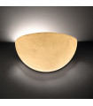 Applique murale Bisquitte Or 1 ampoule 11cm