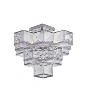 Glacier ceiling light Mild steel Chrome 5 bulbs 39cm