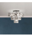 Glacier ceiling light Mild steel Chrome 5 bulbs 39cm