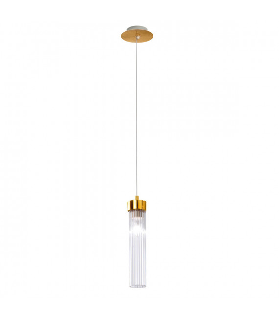Lámpara colgante de diseño Raggio Pan de oro 1 bombilla 28cm