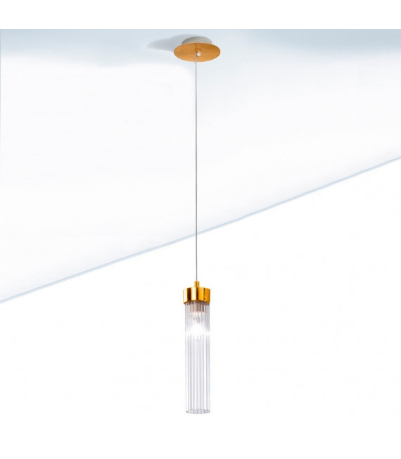 Raggio design pendant lamp Gold leaf 1 bulb 28cm