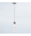 Suspension design Raggio Feuille d'argent 1 ampoule 28cm