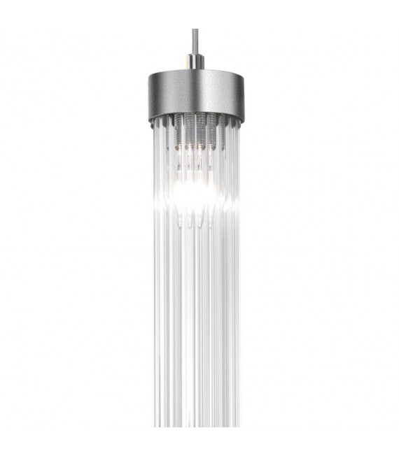 Suspension design Raggio Brun brossé 1 ampoule 28cm
