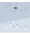 Raggio pendant light Brushed brown 6 bulbs 28cm