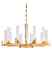 Raggio pendant lamp 10 gold leaf bulbs
