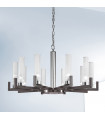 Raggio pendant light 10 bulbs Brushed brown