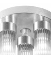 Plafonnier Giro Feuille d'argent 3 ampoules 21,5cm