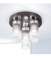 Ceiling light Giro Brushed brown 3 bulbs 21.5cm