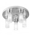 Plafonnier Giro 5 ampoules Feuille d'argent