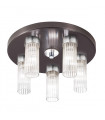 Plafonnier Giro 5 ampoules Brun brossé