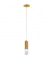 Suspension design Giro 1 ampoule Feuille d'or