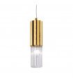 Design suspension Giro 1 bulb Gold leaf
