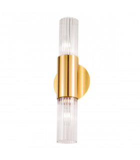 Applique Giro foglia oro 2 lampadine 36cm