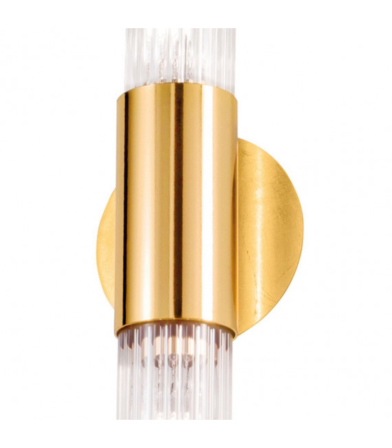 Applique Giro foglia oro 2 lampadine 36cm