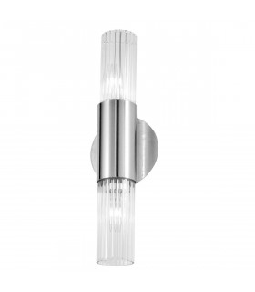 Giro Silver leaf wall light 2 bulbs 36cm